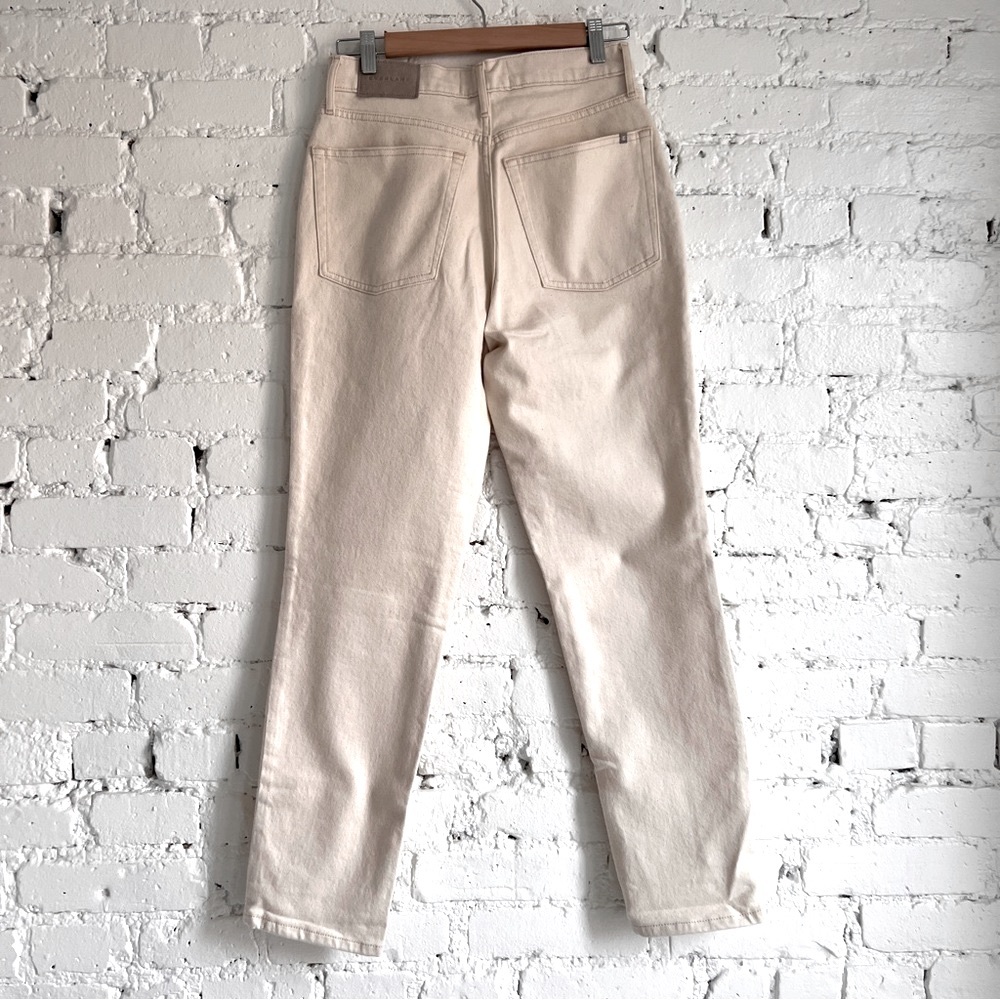 Everlane cream cheeky jean size 27